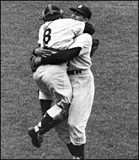 Yogi Berra and Don Larsen 1956